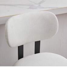 Two Piece Bar Stool Set, Living Room/Dining Room Farmhouse Dining Chairs, Modern Textile Cushioned Kitchen Stools With Industrial Metal Legs - Suitable For Kitchen Islands, Cafes, And Home Offices, Easy To Assemble And Providing Reliable Stability, The Perfect Combination Of Fashion And Functionality. - 2PC(米白色) - 查看 9