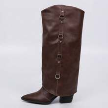 Women's Arizona Long Boot With Rings Country Style Not-Me - 鏽棕色 - 查看 6