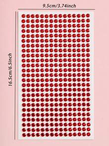 375颗4毫米纯色自粘水钻贴纸，水晶发饰，钻石脸部宝石，适用于DIY工艺品和艺术项目，嘉年华，情人节，万圣节，圣诞节礼物，母亲节，派对，音乐节，面部毛发指甲装饰水钻贴纸 - 彩色 - 查看 11