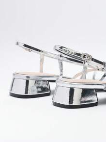 Sandalias de tiras con tacón medio, elegantes y sexy de estilo minimalista con punta abierta, nuevos lanzamientos de verano para mujeres