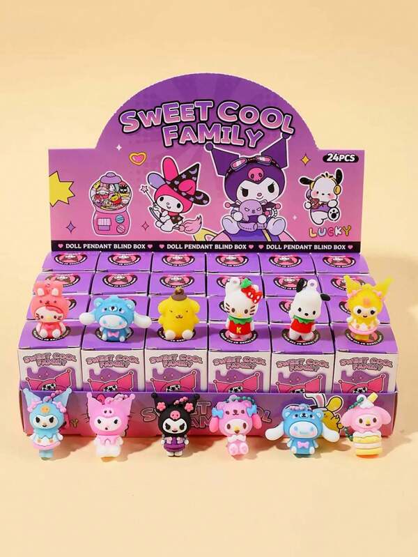 Sanrio 24pc The Sanliou Series Blind Box Keychain Is The Perfect Gift Choice.