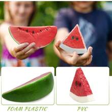 Fake Watermelon - 2 Sizes Of Artificial Simulation Watermelon Slice, Realistic Lifelike Faux Watermelon Slices Combination For Tiered Tray Kitchen Birthday Wedding Party Decoration