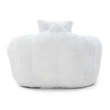 Giant Bean Bag Chair With Footstool,Lazy Sofa - Oversized High Back Corduroy Bean Bag Couch,Floor Sofa For Living Room, Home Theater, Play Zone - & Non-Slip Base,Very Suitable For Bedrooms, Living Rooms, Game Rooms, Study Rooms, Offices, Or Apartments. - B-白色(附腳蹬豆袋椅) - 查看 10