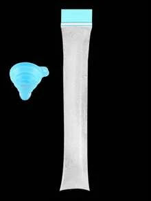 100/200PCS 长冰淇淋袋，适用于蔬菜/果汁、果泥、冰淇淋、水果冰，可在低温下密封的储物袋，DIY 冰淇淋袋和食品包装袋派对厨房礼品袋，一次性棒棒糖冰袋碎冰冰袋自封透明棒棒糖冰袋 - 彩色 - 查看 9