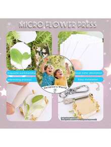 Juego mini de prensa de flores de metal | Herramienta DIY para prensar especímenes vegetales, un imprescindible para artesanías artísticas, un regalo creativo para entusiastas de las plantas y la artesanía