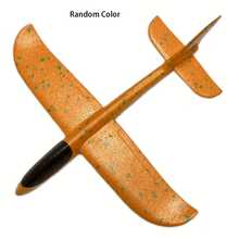 Blue Manual Foam Plane Toy - Durable EVA Material, Shiny Design, Fun Outdoor Flying Model, Backyard Play And Aerial Adventure