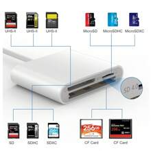 USB C SD Card Reader For Phone 15//Pad, 3-Slot USB Type C To CF/SD/TF Card Adapter Supports Compact Flash/Micro SD Card Compatible With MacBook Pro/Air M1 M2 Android S22 S23