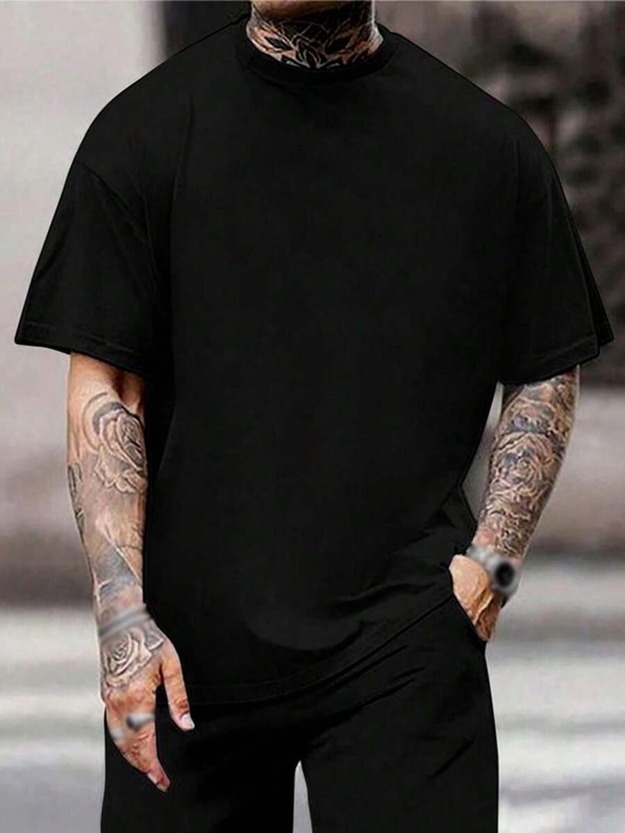 Camiseta de hombre blanca con escuadra y compás masónicos - Camiseta gráfica con símbolo masón - Camiseta informal de cuello redondo y manga corta - Ropa de logia masónica - Regalo para jóvenes masones - Negro - Ver 1