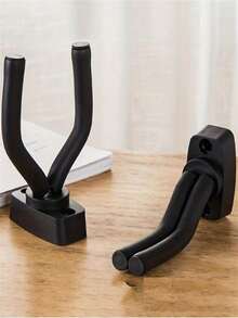 3pcs Black Guitar Wall Mounted Hanger In Local Warehouse - Safe ABS Display Stand For Acoustic And Bass Guitars, Easy To Install, Suitable For All Guitar Sizes, Fashionable Home Decor Accessories, Guitar Accessories, Gift Decorations - Multicolor - View 12