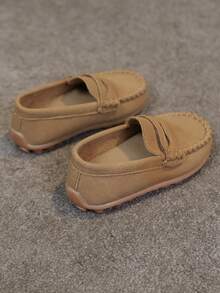 1 双经典婴儿平底鞋，时尚英伦风格乐福鞋，春秋 - 棕色 - 查看 6