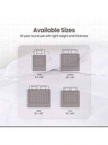 [Available In All Seasons]Utopia Bedding Lightweight Comforter,Breathable Queen Down Comforter, Cozy Duvet Queen Size Insert, White Queen Comforter Winter Best Hig - 白色 - 查看 2
