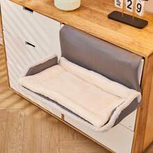 1 件床边猫床，全年宠物窝，可拆卸和清洗猫/狗床，舒适的猫篮，可放在柜子上，易于组装 - 彩色 - 查看 6