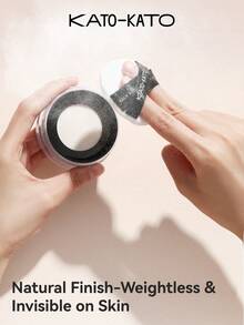 KATO-KATO Refresh Setting Powder - Oil Control, Long-Lasting, Non-Transferring, Translucent, Suitable For Self-Use, Gifting, Dates, Parties, Makeup For Beginners, Niche Product, Special Surprise, Different From Others, Gift For Friends, Girlfriend, Wedding Essentials, Wedding Guest, Bachelorette Party, Natural Makeup For School, Sweet Makeup, Blood-Colored Makeup, Date Makeup - Brightening Nude - View 3