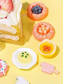50pcs Mini Food And Beverage Toys Mixed With Resin Food, Mini Kitchen Pretend Game, Adult Mini Food Set (Random). - Multicolor - View 5
