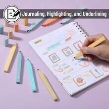 Mr. Pen- Aesthetic Highlighters, 8 Pcs, Chisel Tip, Pastel Colors, Cute Highlighters Assorted Colors - Màu Pastel 2 - Xem 5