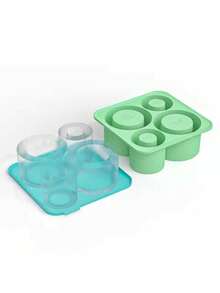 Silicone Cylinder Four Grids Ice Grid, Super Capacity Ice Cube Mold Suitable For 20/30/40 OZ Reusable Quick-Frozen Ice Making Mold Easy To Demoulding Ice Grid - Multicolor - View 9