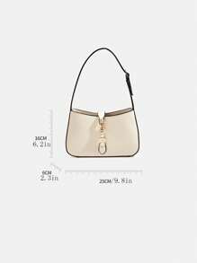 Una elegante y versátil bolsa de baguette ligera de alta gama con correa de hombro ajustable y cierre con hebilla elegante, adecuada para salidas, citas, fotografía, transporte, trabajo, vacaciones y uso diario