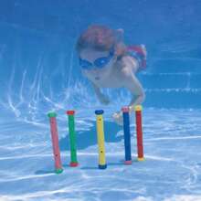 Juguetes para bucear y sumergirse en la piscina infantil - Algas marinas, medusas, aros de peces, varillas de buceo, recolección bajo el agua, entrenamiento de retención de la respiración