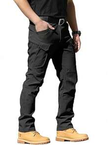 Men's Military Tactical Cargo Pants, Lots Of Pockets, Waterproof, Wear Resistant, Casual Cargo Pants - 查看 8