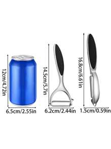 1pc/2pcs Zinc Alloy Peeler,Fruit And Vegetable Peelers,2-In-1 Peelers,Apple Peelers,Potatoes Peeler,Carrot Peeler,Potato/Fruit Peeling,Y-Shaped And I-Shaped Stainless Steel Peelers,Peeler,Multipurpose Peeler,Knife Scraper Skinner Tools,Kitchen Supplies,Kitchen Small Tool,Used For Exploiting Vegetables,Fruits,Potatoes