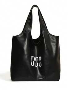2025 New Women's Casual Large Capacity Handbag, Shoulder Tote Bag, Fashion Versatile, Suitable For Shopping, Wallet Carrying, Leisure Travel, Especially Suitable For Young Women, College Students, Newbies, White-Collar Etc. Also Very Suitable For Office, School, Work, Business, Commuting, Outdoor Activities, Travel And Outings. - Black - View 8