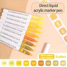 1支装126色丙烯马克笔，软头，适合学生使用，不透明，可混色，高品质美术用品，适合DIY，返校礼物