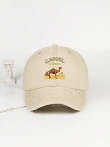 MLFO Mũ lưỡi trai in họa tiết lạc đà, kiểu dáng cổ điển tối giản, mềm mại, thoáng khí, có thể gấp gọn, phù hợp cho công việc và sinh hoạt hàng ngày, kích thước có thể điều chỉnh. - 67 cây cọ - Xem 7