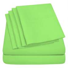 Juego de sábanas de 6 piezas de colores lisos Serie de 1600 hilos Ultrasuave 100% microfibra premium con bolsillo profundo - Para una comodidad máxima - Juego de sábanas ligeras y transpirables para un uso diario - Perfecto para regalar - 19 colores - Como - Ver 2