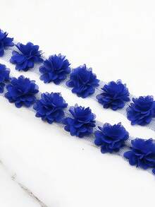 56pcs/Pack Chiffon Flower Decorations, For Headpiece, Clothing, Wedding, DIY Crafts - Multicolor - View 14