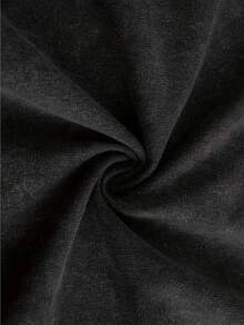 1 Piece, 230G Double-Sided Washed, Large Fan Letter A Printed T-Shirt, High-Quality Wax Printed Cotton Retro Fashion Brand T-Shirt, Suitable For Summer T-Shirt With A Certain Thickness, Holiday Gift - màu đen - Xem 3