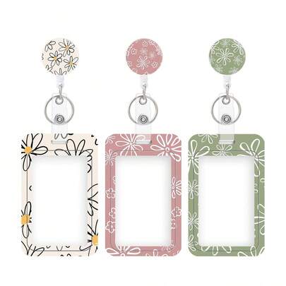 1 Pc Duty Badge Holder With Retractable Reel,ID Badge Holder Key Card Work Badge Clip For Nurse Teacher Student Office Women Men