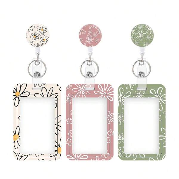 1 pieza Soporte para identificación con carrete retráctil, clip para tarjeta de identificación, tarjeta de trabajo para enfermera, maestro, estudiante, oficina, mujer y hombre