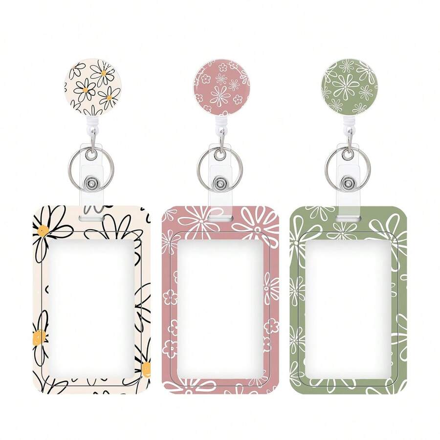 1 pieza Soporte para identificación con carrete retráctil, clip para tarjeta de identificación, tarjeta de trabajo para enfermera, maestro, estudiante, oficina, mujer y hombre