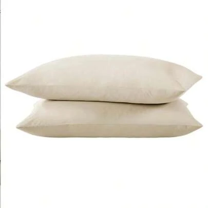 MADE IN TURKEY 2-Pack Plain Cotton Blend Pillowcases - 50x70 Cm - 70% Cotton - Soft & Durable