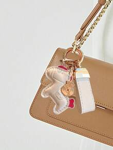 可爱小马造型钥匙扣吊坠，精致情侣包包挂饰，创意个性化配饰，无纺布工艺，非镀金贵金属，包包挂饰，汽车挂饰，适合装饰背包、手提包、手机壳、挂绳、钥匙扣，送给朋友、家人和爱人的礼物，生日礼物