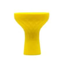 Hookah Bowl - Anataolian Silicone Phunnel Bowl With 7 Holes - Shisha Bowl Multi Color - Right Replacement For Clay&Ceramic Bowls 3.5" Tall - Yellow - View 1