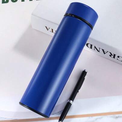 Garrafa Térmica Em Aço Inox Com Termômetro Digital 500ml Led