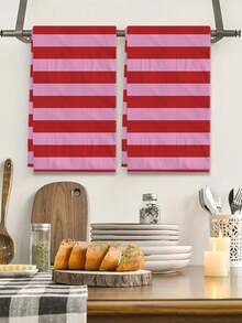 Set de 2 toallas de mano con patrón geométrico ultrasuaves, trapo de cocina tejido de poliéster ultrablandos, decoración de granja moderna, regalos para vecinos, artículos de limpieza, toallas de cocina