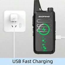 Baofeng 宝峰4个装BF-T20迷你对讲机2W便携式USB充电4个装双向无线电升级狩猎玩具 - BF-T20-4PCS - 查看 6