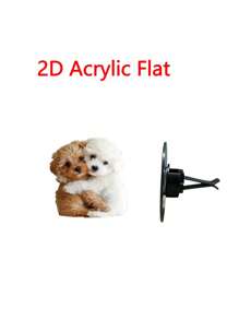 1pc 2D Flat Acrylic Cute Cartoon Sloth/Teddy Bear Car Air Vent Fragrance Diffuser, Air Freshener Clip With Fragrance Tablet, Suitable For Teacher's Day, Thanksgiving, Christmas Gifts