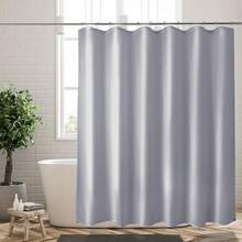 New Titanker Fabric Shower Curtain Liner, Gray Shower Curtain Liner With 2 Magnets, 70 X 72 Inches, Cloth Shower Liner Waterproof Polyester, 85GSM, Easy Installation, Machine Washable, Blue Gray - Blue Grey 70"W x 72"L (Pack of 1) - View 9