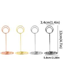 10 件 - 桌牌架、优质迷你桌号架、卡片架、金属丝照片架、装饰品、婚宴、派对、生日、桌面中心装饰、名片夹、周年派对、毕业典礼、餐厅、家居中心装饰、办公室备忘、返校、情人节 - 多 - 查看 12