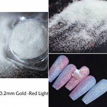 0.1 毫米 0.2 毫米 0.4 毫米全息细白色闪光粉适用于指甲、树脂、蜡烛制作、工艺品 - 彩色 - 查看 14