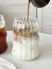 Butterfly Princess Series Glass Straw Cup - Capacity: 500ML / 16.91OZ, Coffee/Milk Tea Straw Cup, Perfect Gift Choice For Holidays And Birthdays! - Clear - View 10