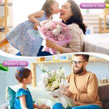 40 Sheets Floral Wrapping Paper, Solid Color, Approx. 22*22 Inch, Plastic Material, Gift Packaging, Party Decoration, Flower Gifting, Suitable For Valentine's Day, Mother's Day, Christmas, Wedding, Birthday Party, Anniversary And Any Occasions