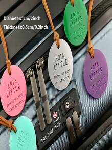 Personalized Acrylic Luggage Tag, Custom Engraved Travel Gifts