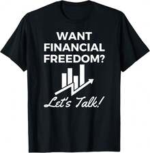 Financial Advisor Planner Let'S Talk Freedom T-Shirt?SP Thoughtful Gifts - 黑色 - 查看 1