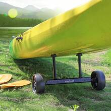GanFindX Upgraded Quick-Detachable Sit-On-Top Kayak Cart Dolly With Flat-Free Wheels, Width &Amp; Height-Adjustable Kayak Wheels Cart, Suitable For Various Kayaks And Canoes With Plug Holes - màu đen - Xem 2