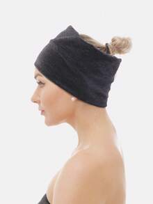 Leopard Print Pattern Twist Detail Hair Band Boho - Multicolor - View 2