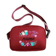 Personalized Nurse Fanny Pack With Custom Name - Hidden Zipper Waterproof Nylon Waist Bag For Women, Medical Themed Crossbody Chest Pack With Coin Pocket, Unisex Lightweight Gift For Healthcare Workers (2025 New)